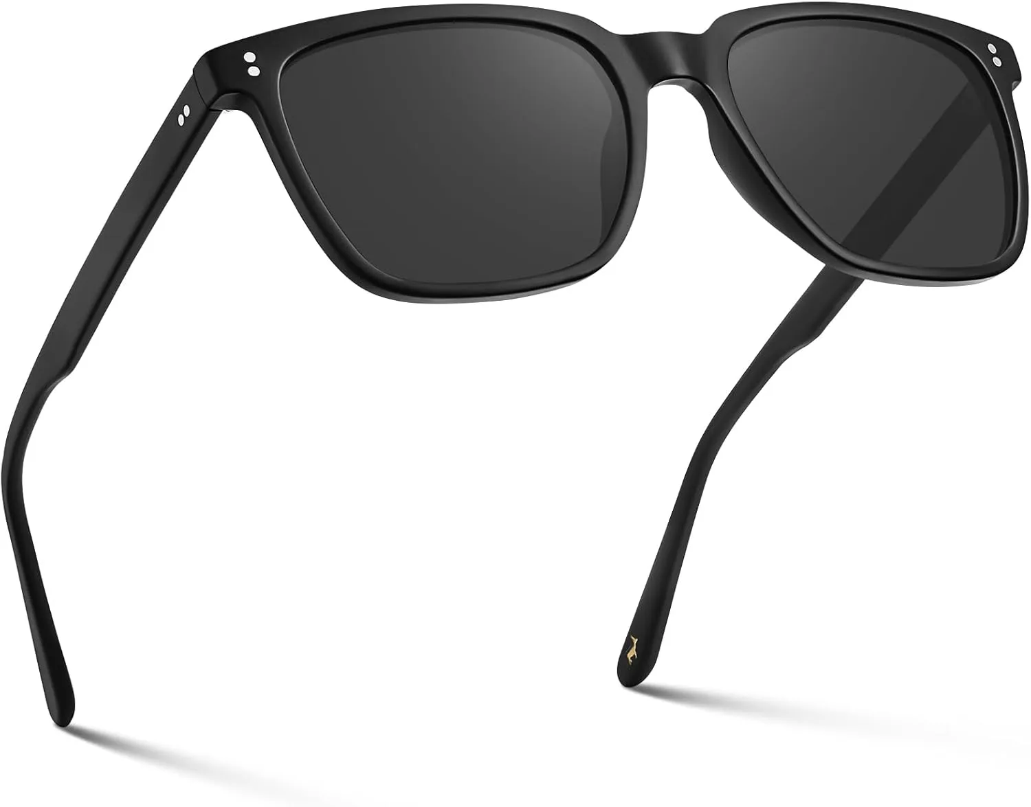 CARFIA Retro Acetate Polarized Sunglasses for Men UV400 Protection Driving Outdoor Anti-Glare Sun Glasses CA5354WS
