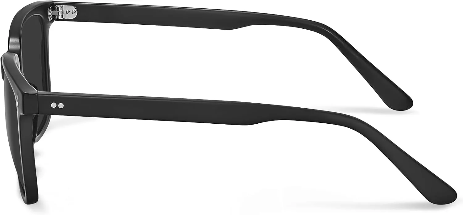 CARFIA Retro Acetate Polarized Sunglasses for Men UV400 Protection Driving Outdoor Anti-Glare Sun Glasses CA5354WS