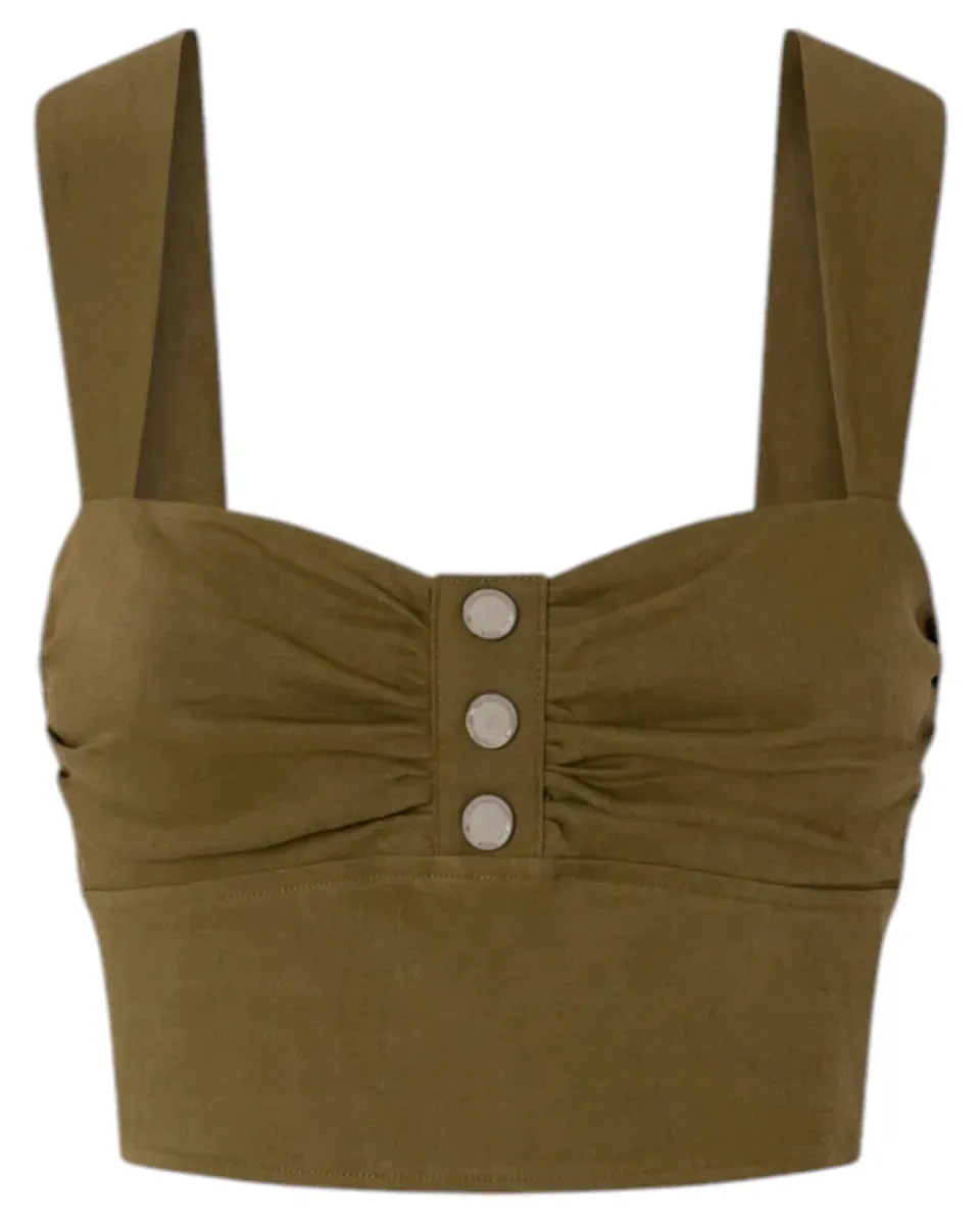 Crop Top in Lino Stretch