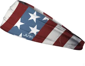JUNK Brands Continental Big Bang Lite Headband, Red/White/Blue, One Size
