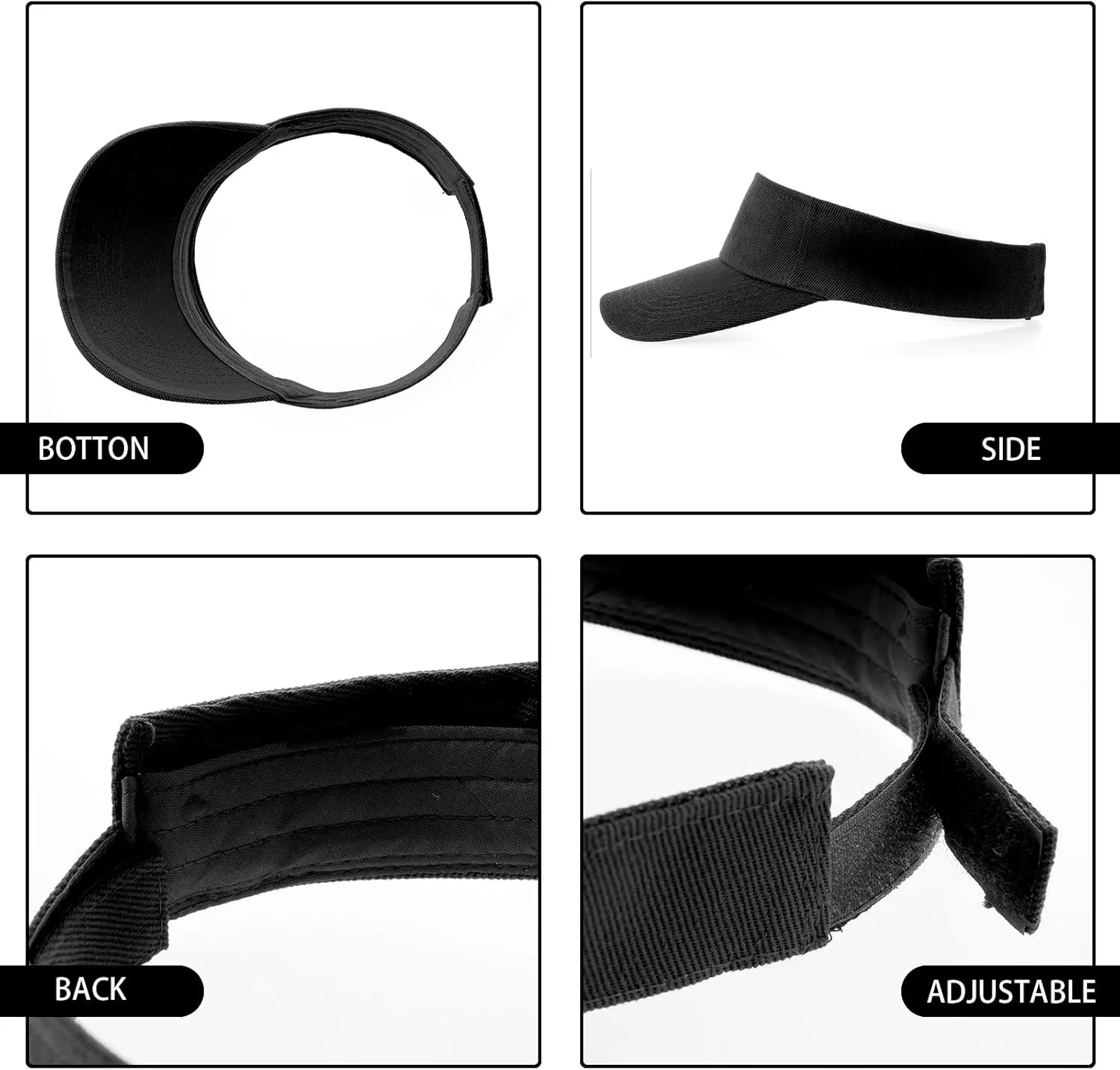 Sports Sun Visor Hats for Women Men Adjustable Cotton Beach Baseball Tennis Golf Hat Caps UV Protection Visors