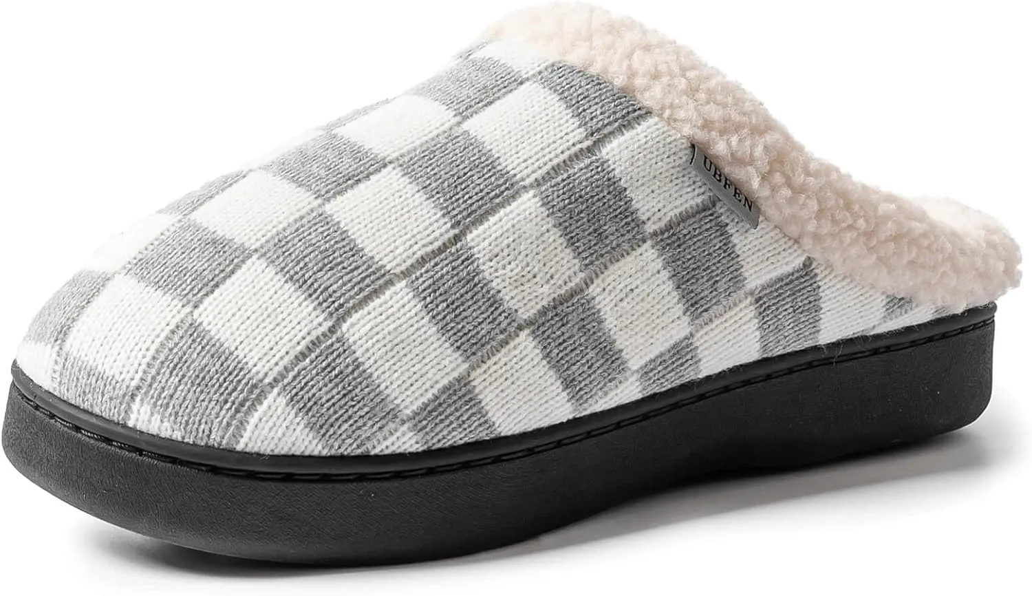 UBFEN Mens Slippers for Indoor Bedroom Memory Foam House Shoes Lightweight Slip On Outdoor Slipper
