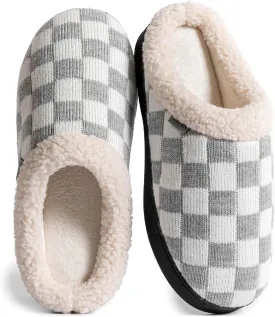 UBFEN Mens Slippers for Indoor Bedroom Memory Foam House Shoes Lightweight Slip On Outdoor Slipper